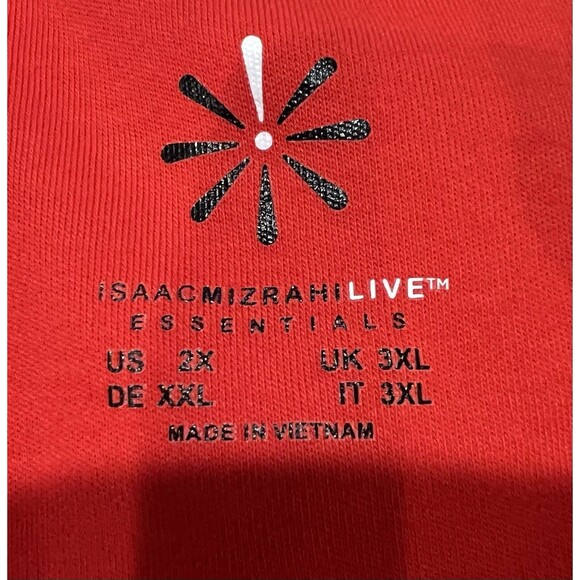 Isaac Mizrahi Essentials Shirt Orange Long Sleeve Pull On Plus Size Top Size 2X - Picture 4 of 5